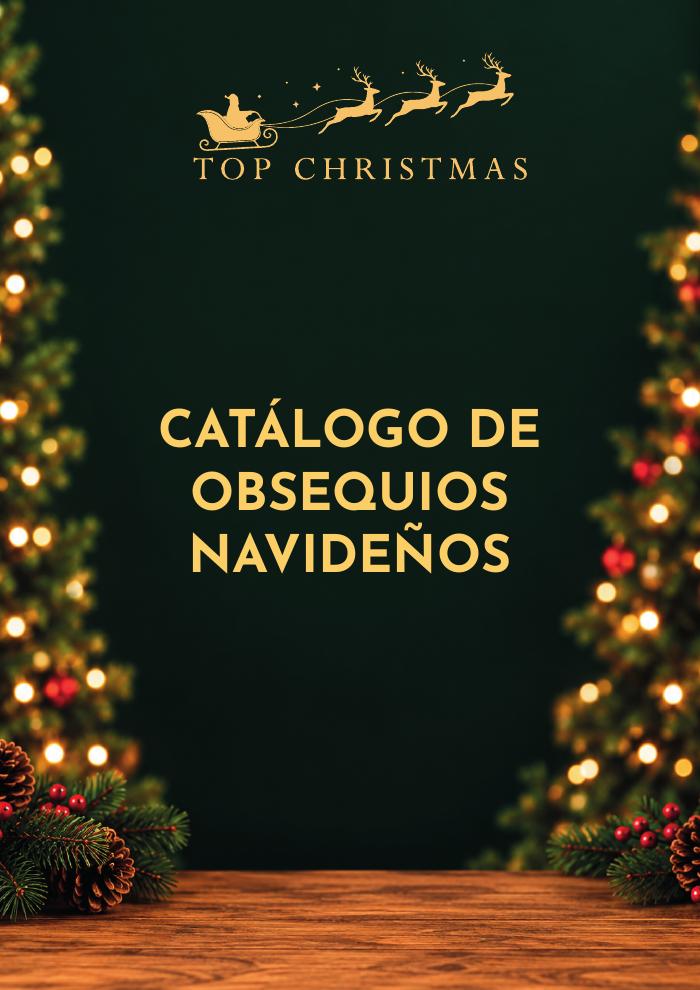 Portada del catálogo de obsequios navideños Top Christmas
